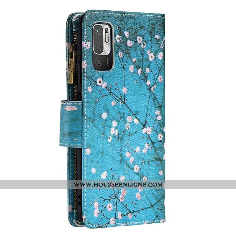 Housse Xiaomi Redmi Note 10 5G / Poco M3 Pro 5G Poche Zippée Arbre