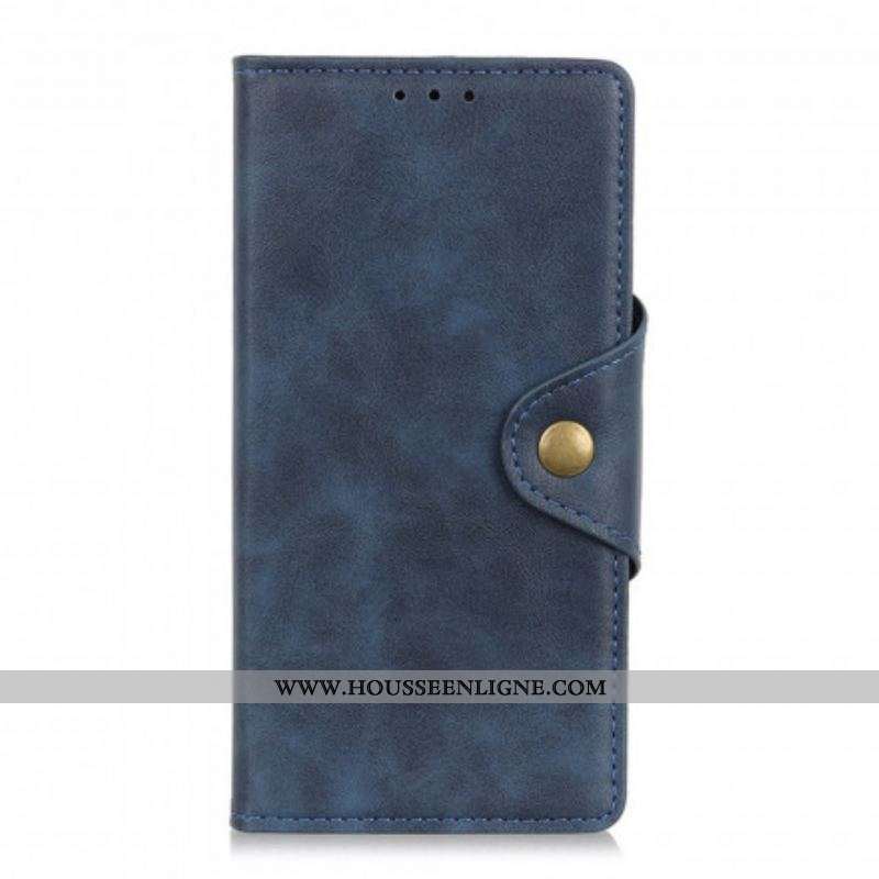 Housse Xiaomi Redmi Note 10 5G / Poco M3 Pro 5G Simili Cuir Bouton