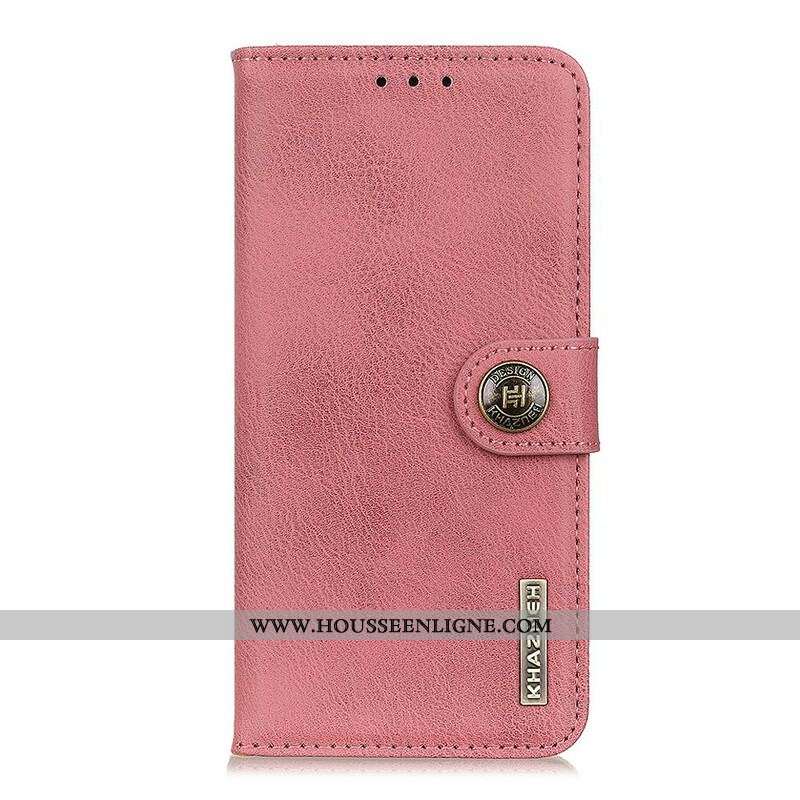Housse Xiaomi Redmi Note 10 5G / Poco M3 Pro 5G Simili Cuir Fendu Rétro KHAZNEH