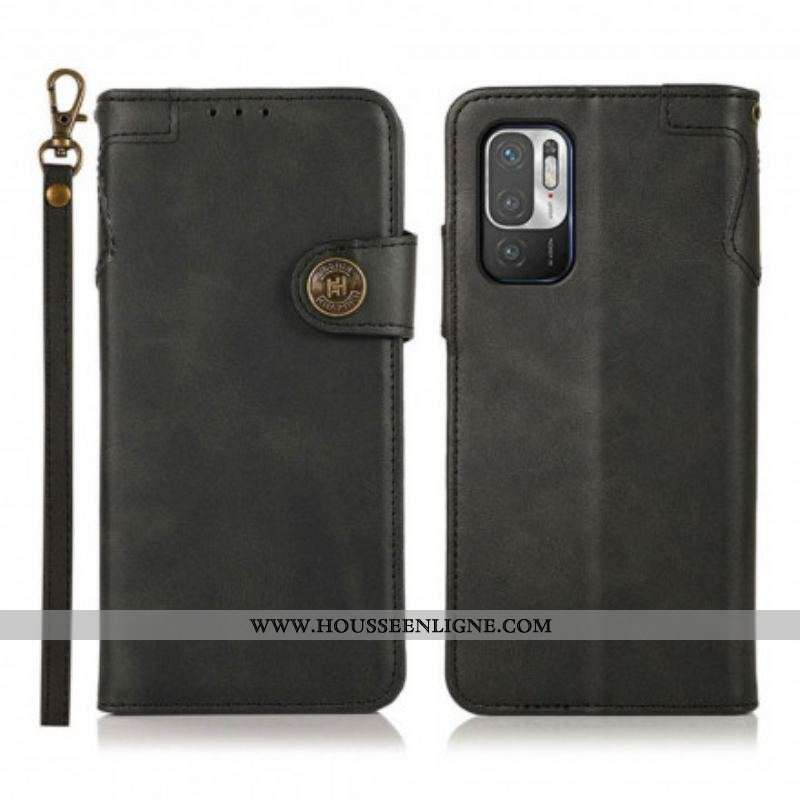 Housse Xiaomi Redmi Note 10 5G / Poco M3 Pro 5G Simili Cuir KHAZNEH