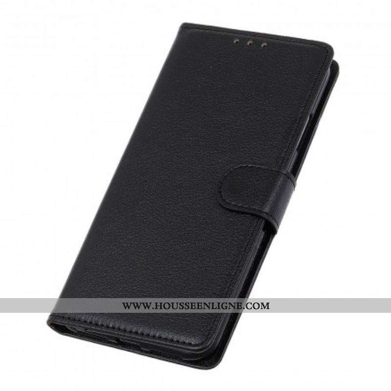 Housse Xiaomi Redmi Note 10 5G / Poco M3 Pro 5G Simili Cuir Litchi Traditionnel