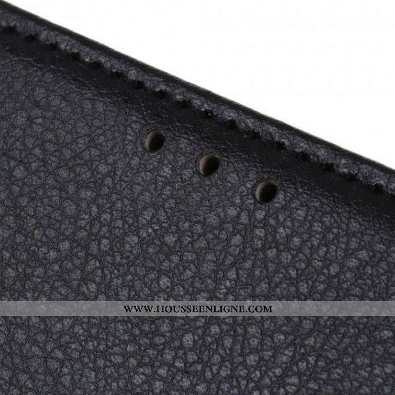 Housse Xiaomi Redmi Note 10 5G / Poco M3 Pro 5G Simili Cuir Litchi Traditionnel
