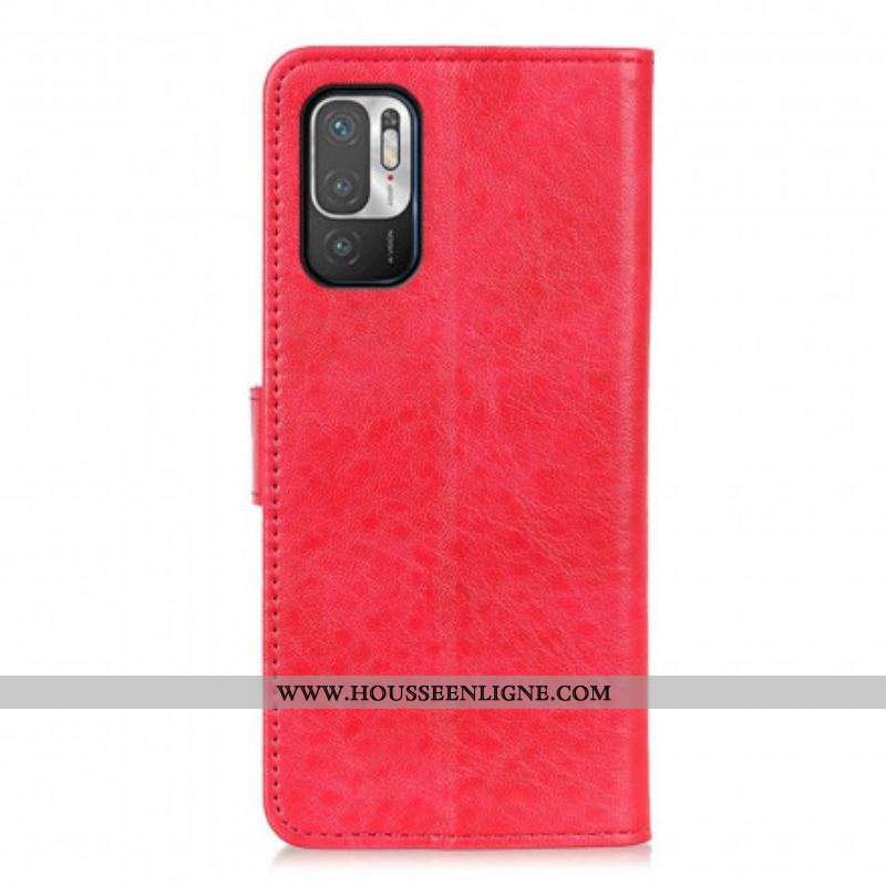 Housse Xiaomi Redmi Note 10 5G / Poco M3 Pro 5G Simili Cuir Texturé