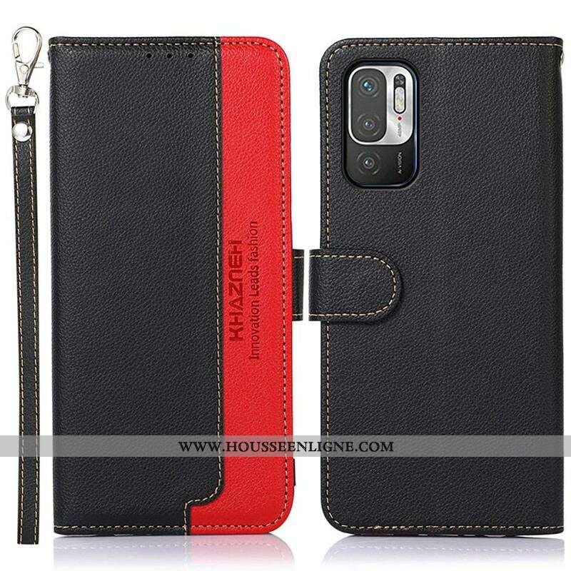 Housse Xiaomi Redmi Note 10 5G / Poco M3 Pro 5G Style Litchi RFID