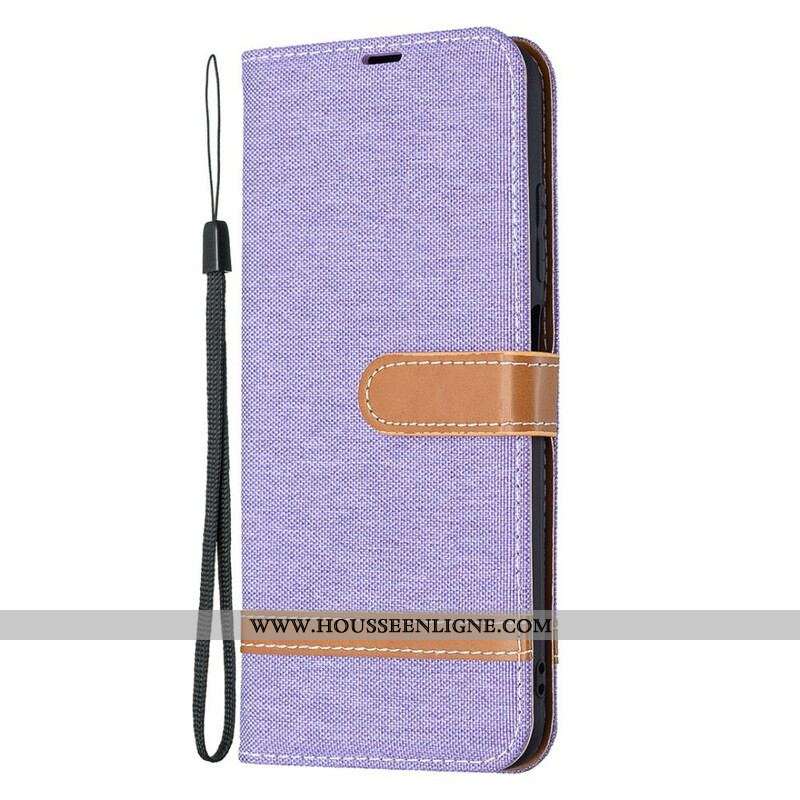 Housse Xiaomi Redmi Note 10 5G / Poco M3 Pro 5G Tissu à Lanière