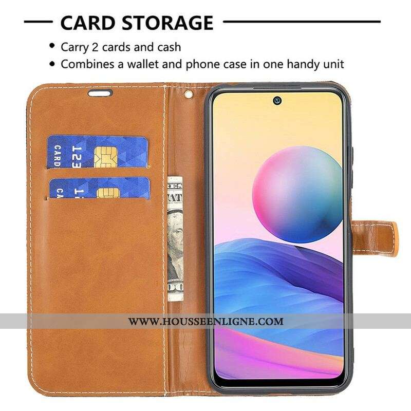 Housse Xiaomi Redmi Note 10 5G / Poco M3 Pro 5G Tissu à Lanière