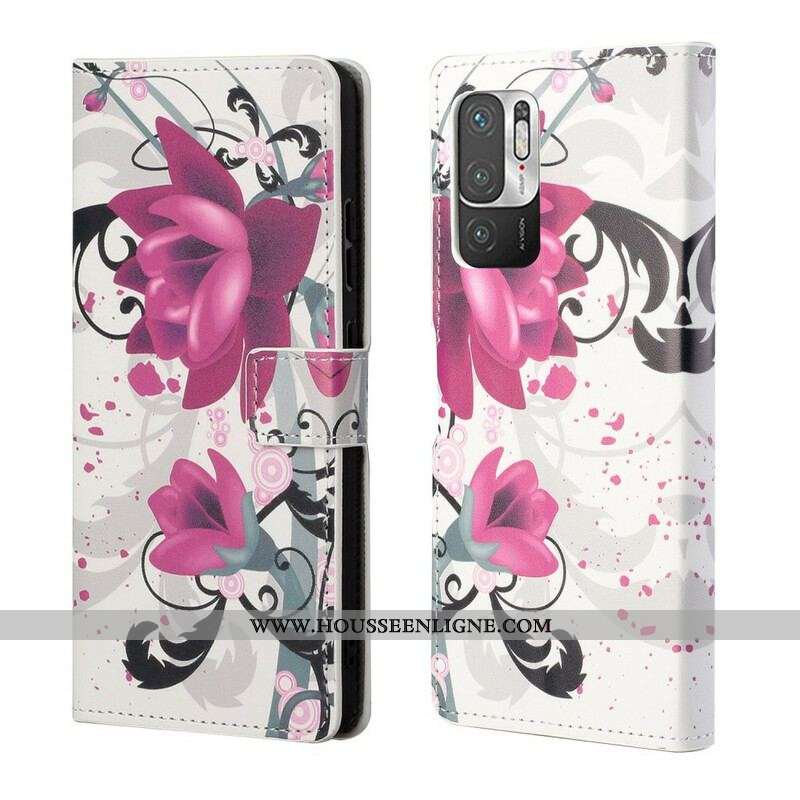 Housse Xiaomi Redmi Note 10 5G / Poco M3 Pro 5G Tropical Flowers