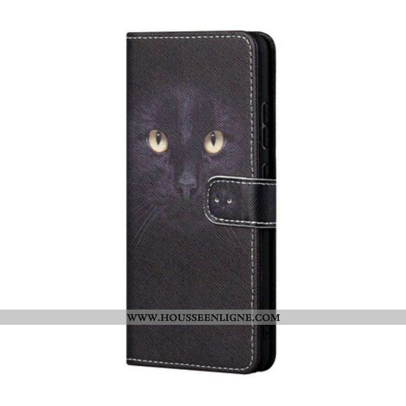 Housse Xiaomi Redmi Note 10 5G / Poco M3 Pro 5G Yeux de Chat à Lanière