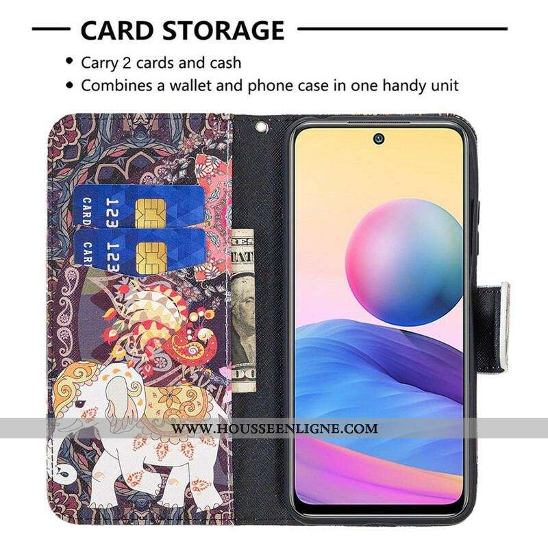 Housse Xiaomi Redmi Note 10 5G / Poco M3 Pro 5G Éléphant Indien