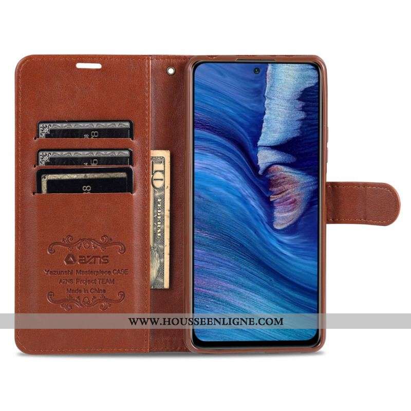 Housse Xiaomi Redmi Note 10 Pro AZNS Simili Cuir