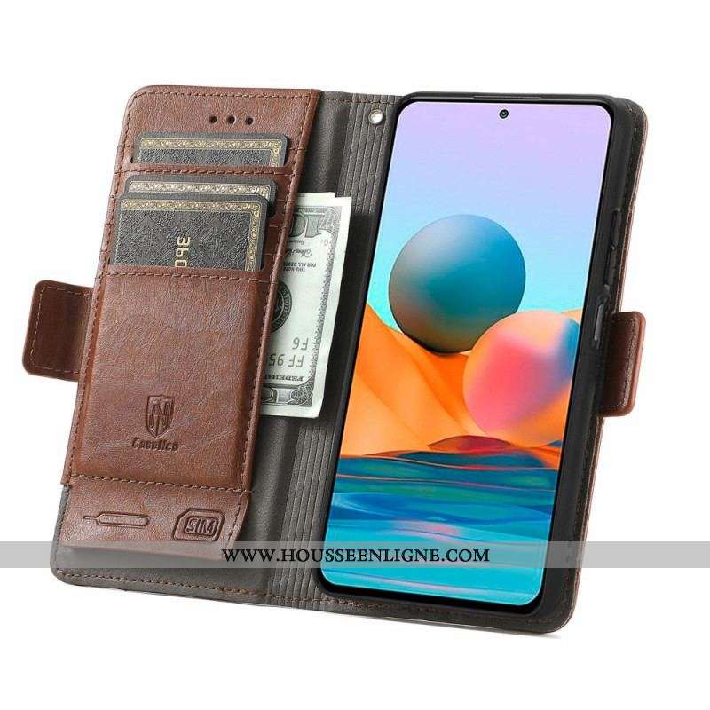 Housse Xiaomi Redmi Note 10 Pro Bicolore Double Fermoir