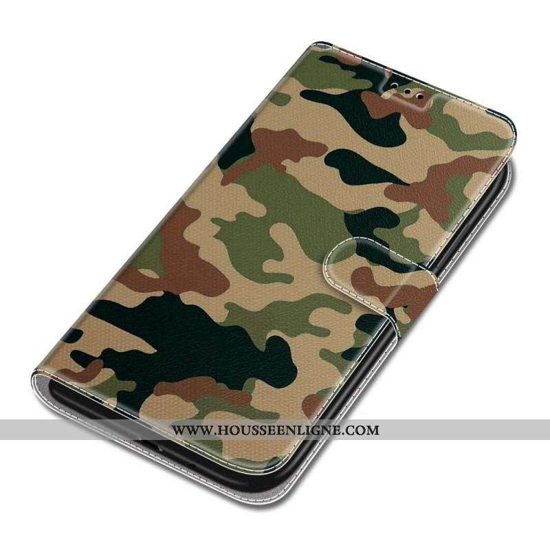 Housse Xiaomi Redmi Note 10 Pro Camouflage Militaire à lanière