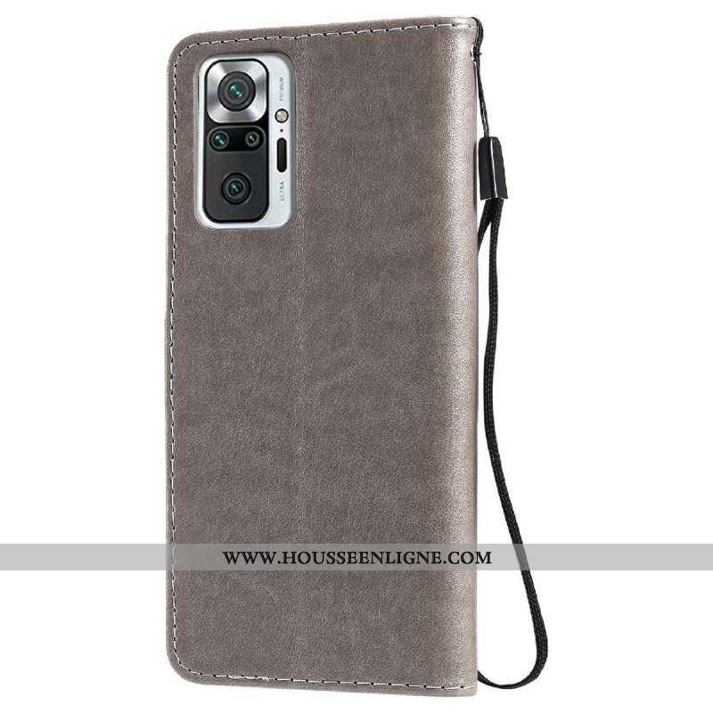 Housse Xiaomi Redmi Note 10 Pro Chat et Abeille à Lanière