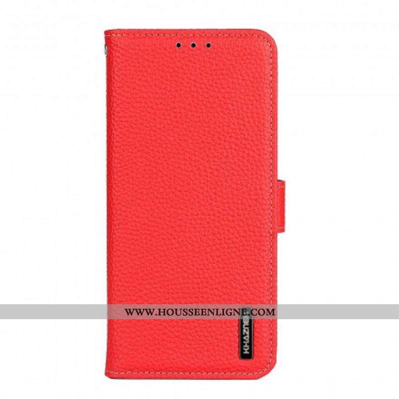 Housse Xiaomi Redmi Note 10 Pro Cuir Litchi KHAZNEH