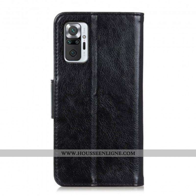Housse Xiaomi Redmi Note 10 Pro Cuir Nappa Fendu