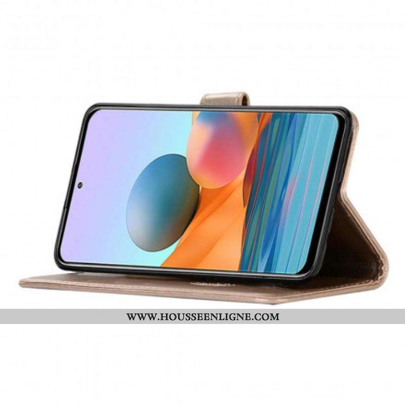 Housse Xiaomi Redmi Note 10 Pro Effet Cuir Attrape Rêves Hibou