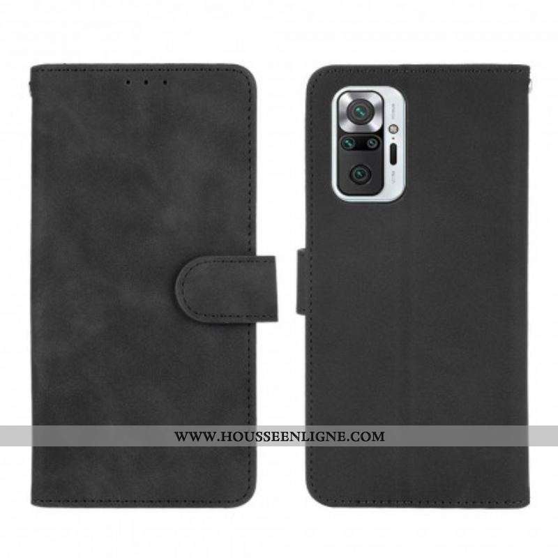 Housse Xiaomi Redmi Note 10 Pro Effet Cuir Toucher Douceur