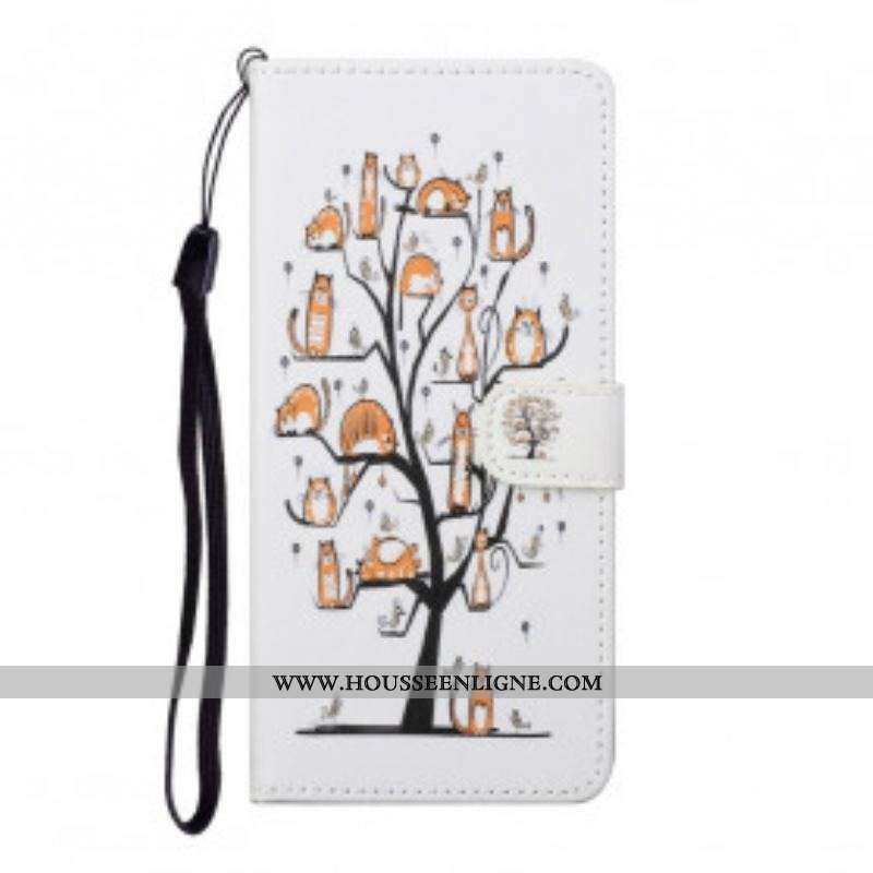 Housse Xiaomi Redmi Note 10 Pro Funky Cats à Lanière