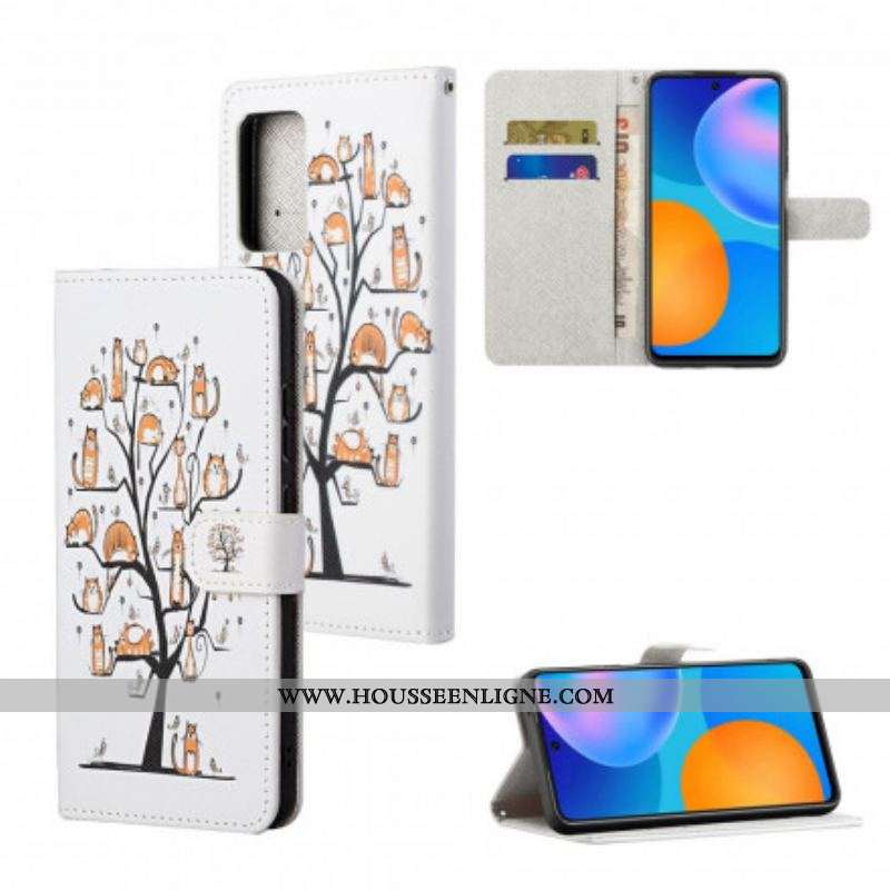 Housse Xiaomi Redmi Note 10 Pro Funky Cats à Lanière