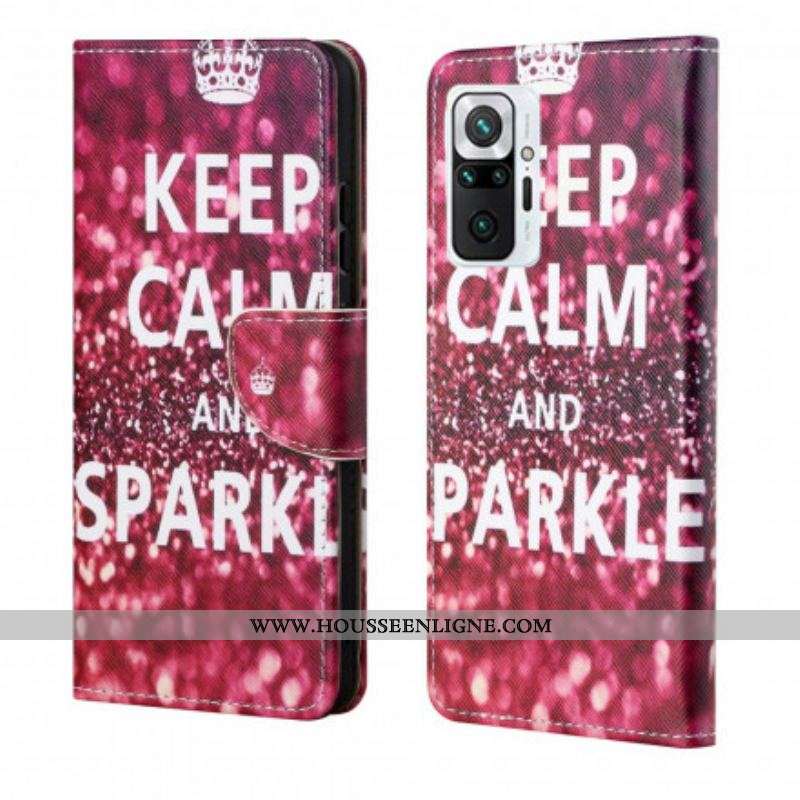 Housse Xiaomi Redmi Note 10 Pro Keep Calm and Sparkle