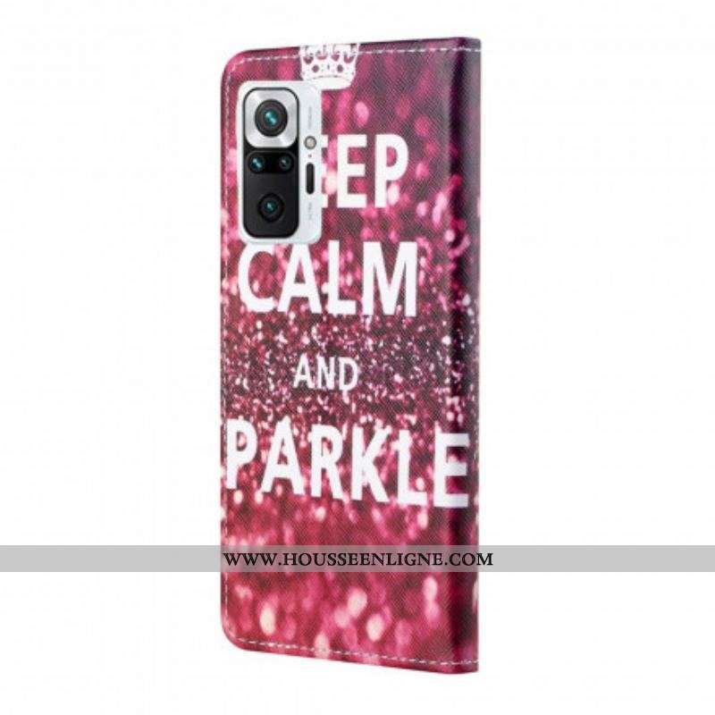 Housse Xiaomi Redmi Note 10 Pro Keep Calm and Sparkle