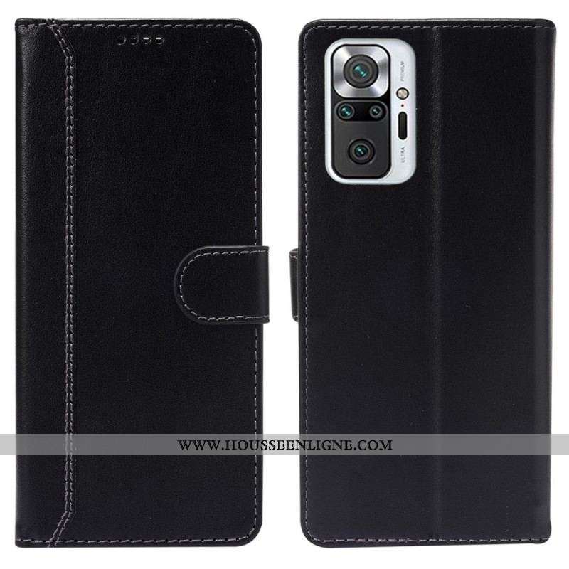 Housse Xiaomi Redmi Note 10 Pro Lustrée et Coutures Apparentes