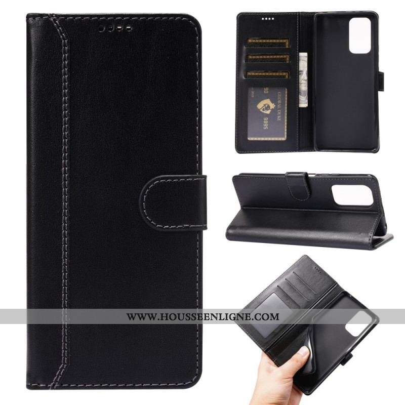 Housse Xiaomi Redmi Note 10 Pro Lustrée et Coutures Apparentes