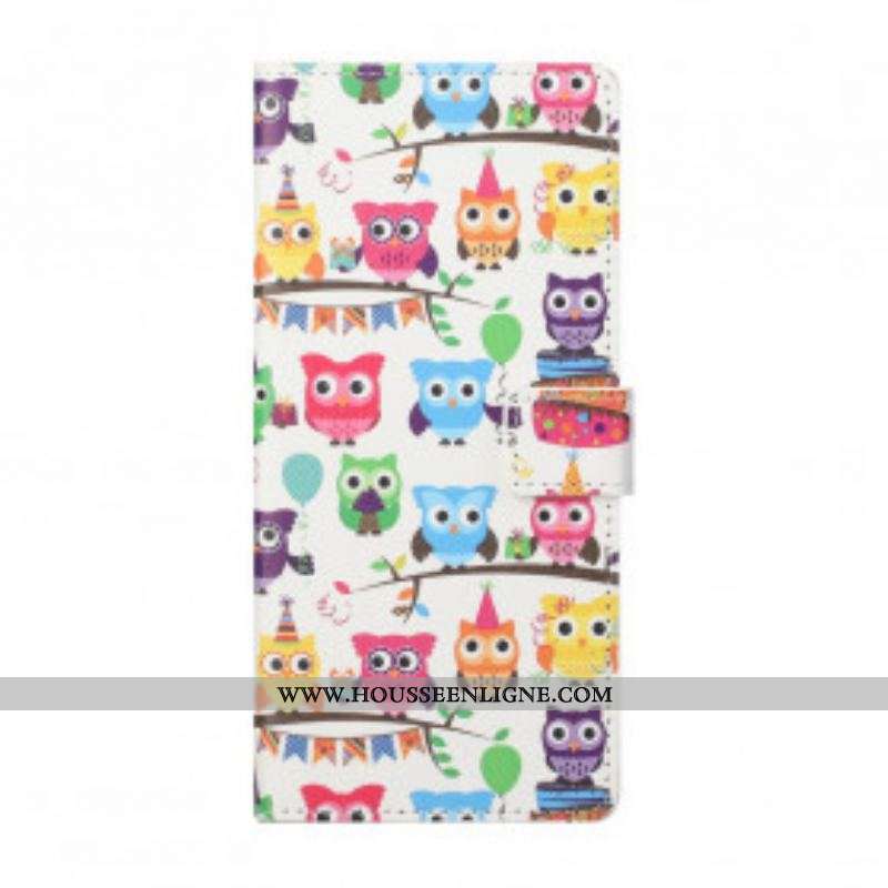 Housse Xiaomi Redmi Note 10 Pro Multiples Hiboux