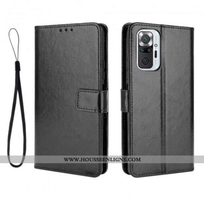 Housse Xiaomi Redmi Note 10 Pro Simili Cuir Flashy