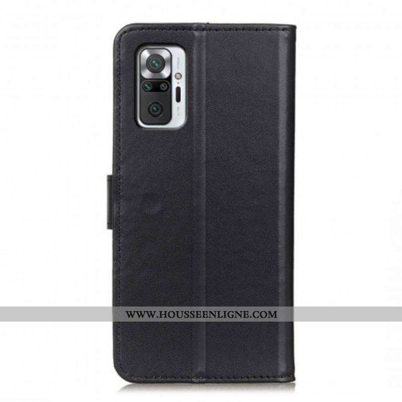 Housse Xiaomi Redmi Note 10 Pro Simili Cuir Simple