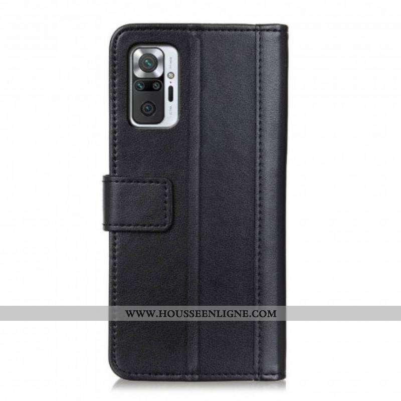 Housse Xiaomi Redmi Note 10 Pro Style Cuir Fendu