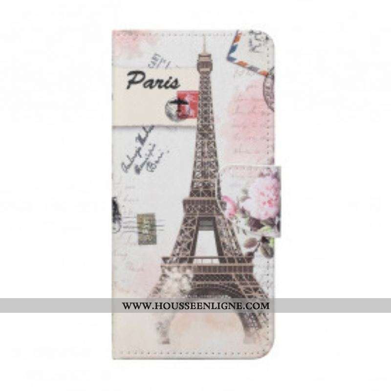 Housse Xiaomi Redmi Note 10 Pro Tour Eiffel Rétro