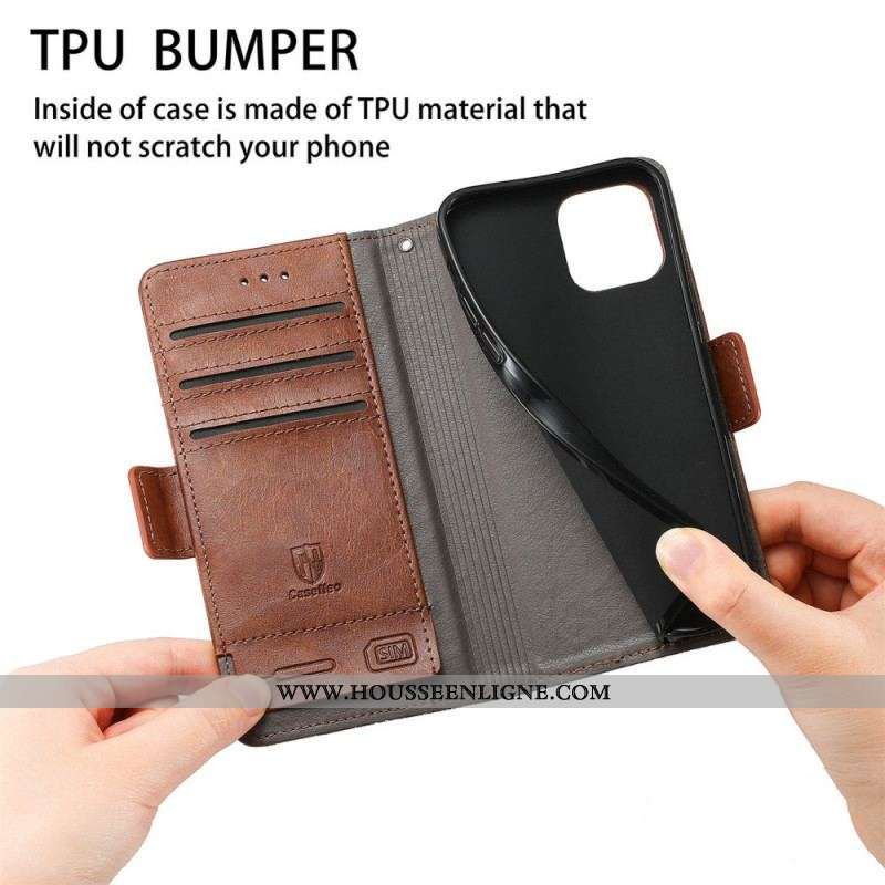 Housse Xiaomi Redmi Note 11 / 11s Bicolore Double Fermoir