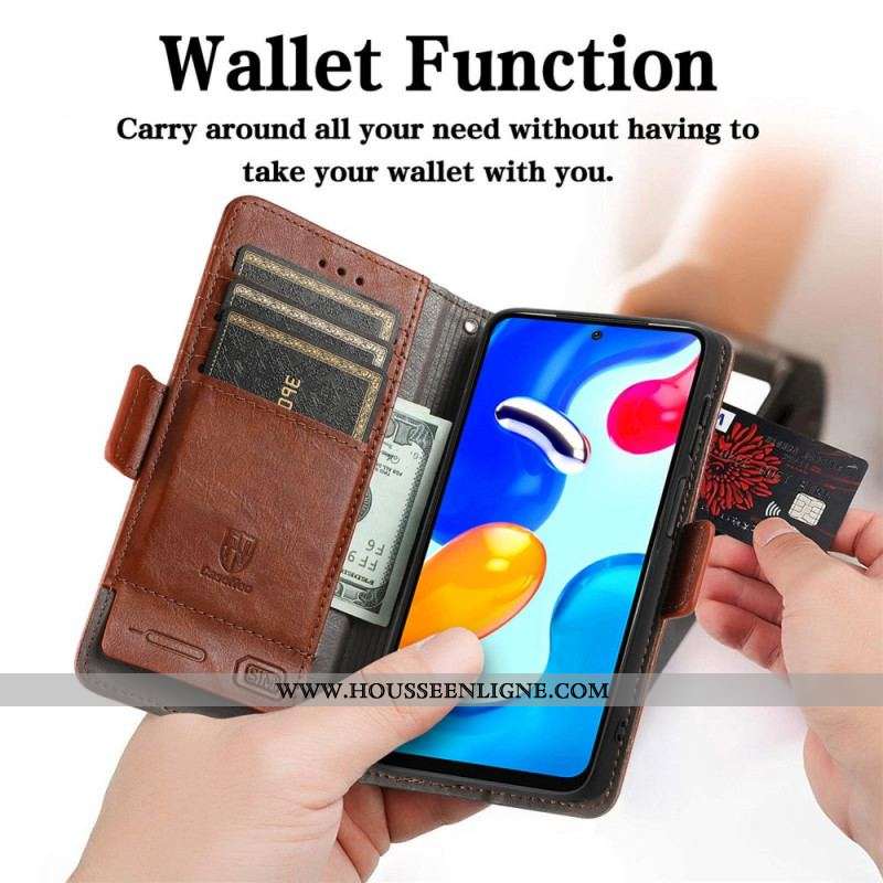 Housse Xiaomi Redmi Note 11 / 11s Bicolore Double Fermoir