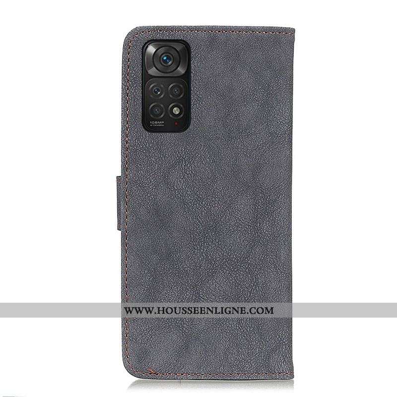 Housse Xiaomi Redmi Note 11 / 11s Cuir Fendu Rétro KHAZNEH