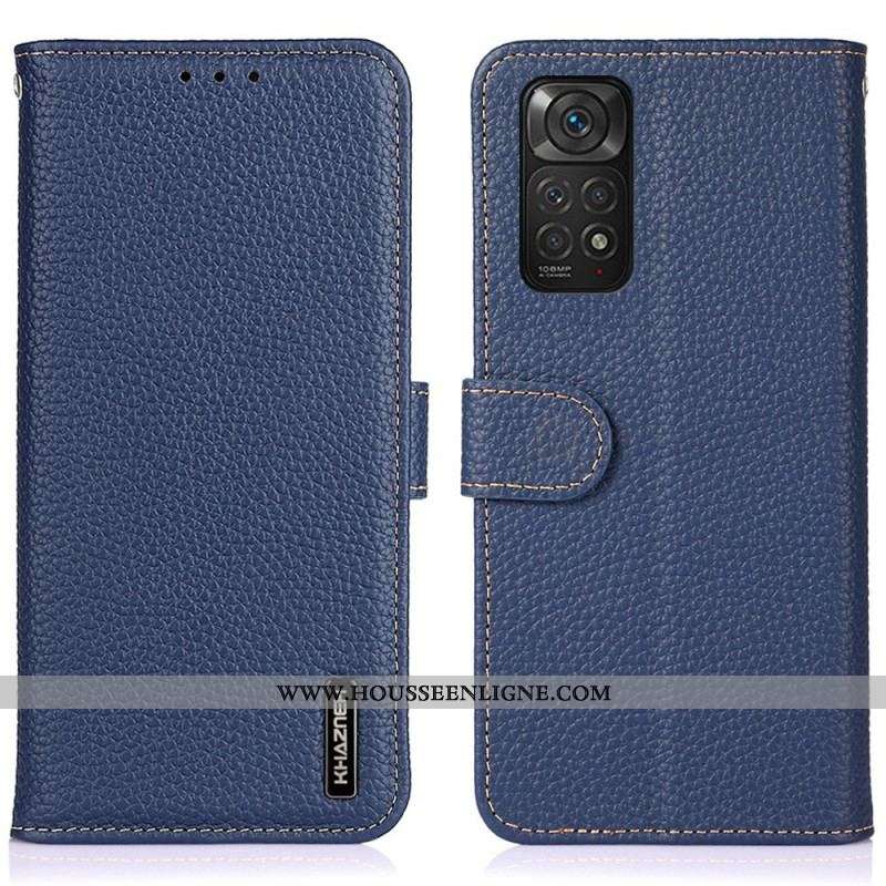 Housse Xiaomi Redmi Note 11 / 11s Cuir Litchi KHAZNEH