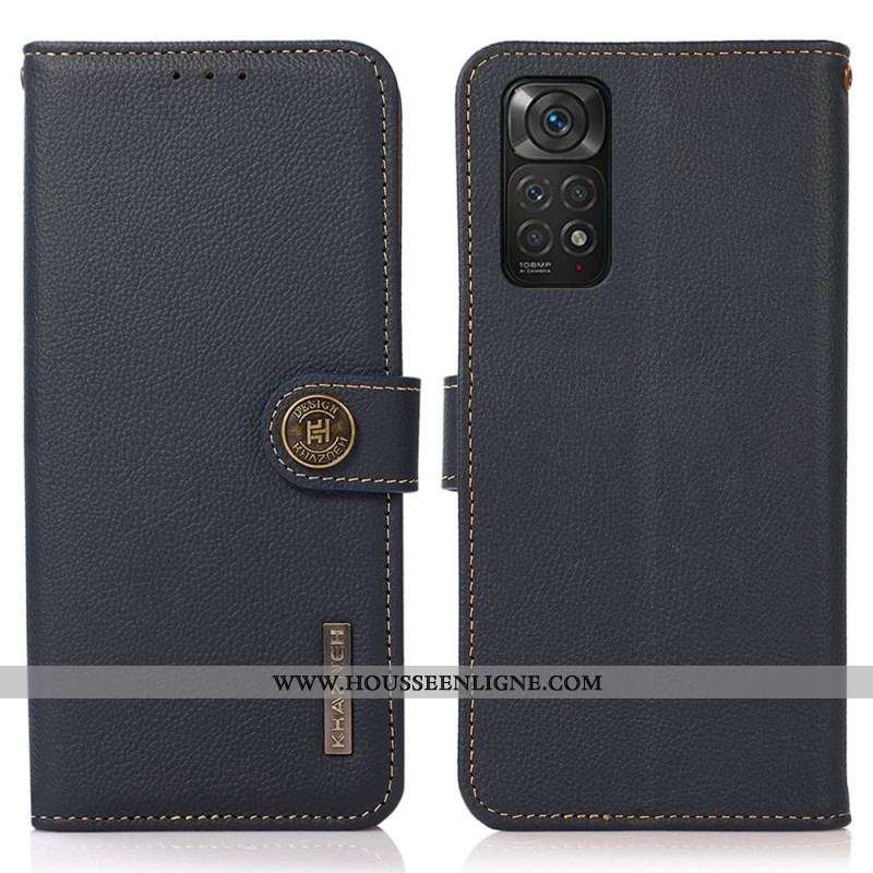 Housse Xiaomi Redmi Note 11 / 11s Cuir Véritable KHAZNEH RFID