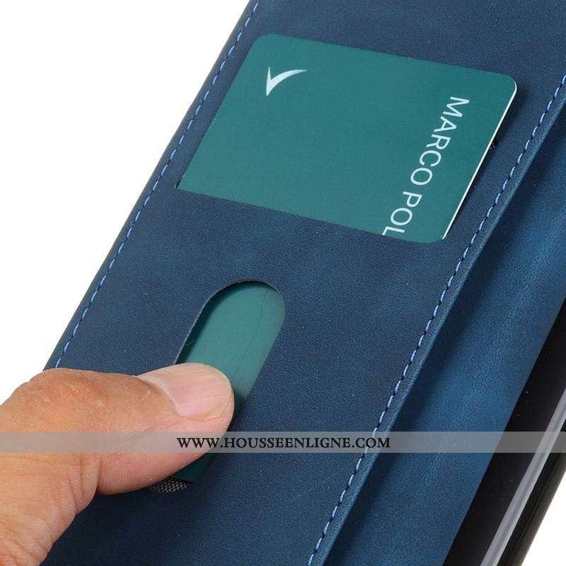 Housse Xiaomi Redmi Note 11 / 11s Effet Cuir Vintage KHAZNEH