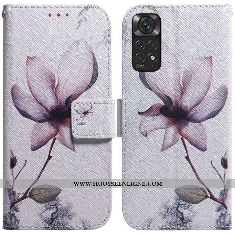Housse Xiaomi Redmi Note 11 / 11s Fleur Vieux Rose