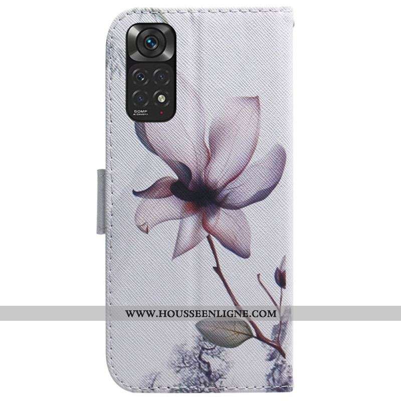 Housse Xiaomi Redmi Note 11 / 11s Fleur Vieux Rose