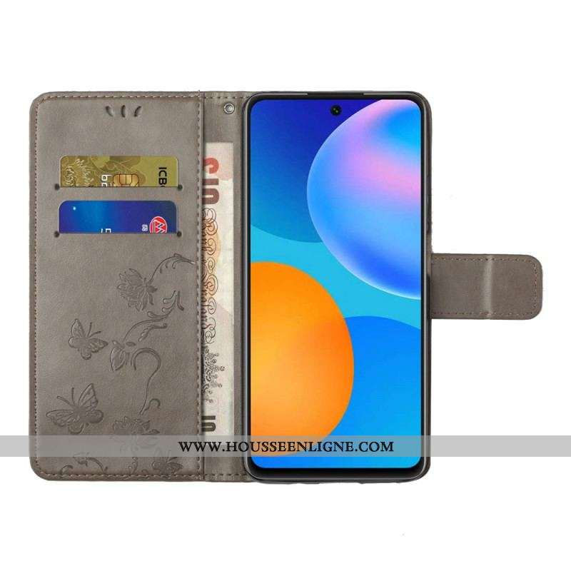 Housse Xiaomi Redmi Note 11 / 11s Fleurs à Lanière