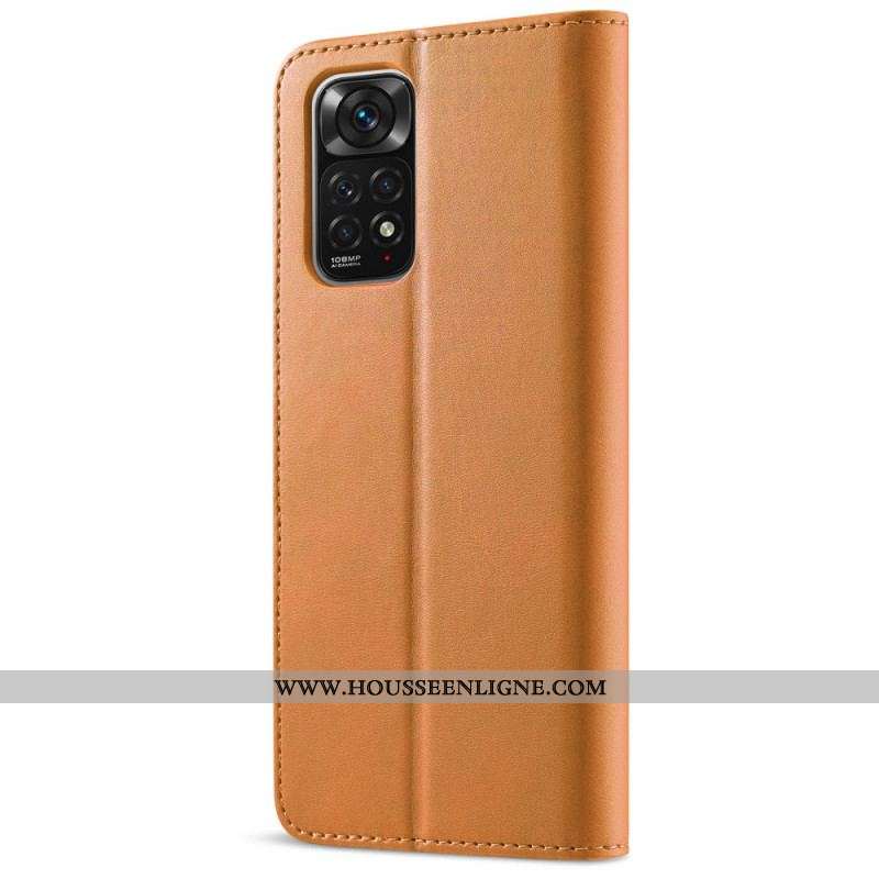 Housse Xiaomi Redmi Note 11 / 11s  LC.IMEEKE Effet Cuir