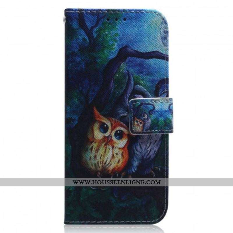 Housse Xiaomi Redmi Note 11 / 11s Peinture de Hiboux