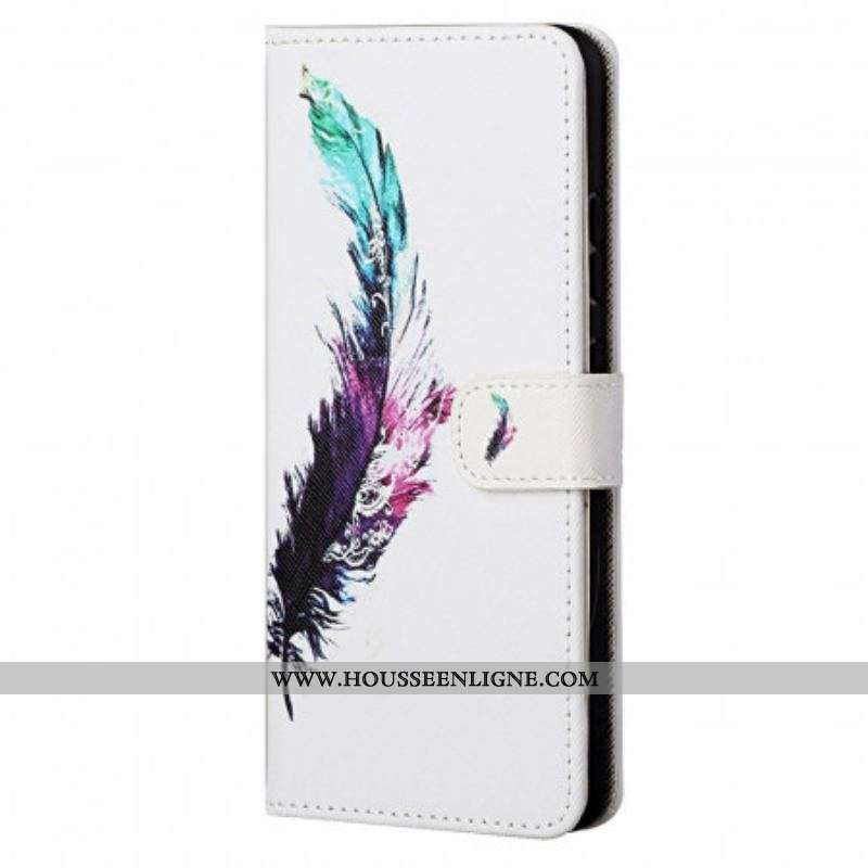 Housse Xiaomi Redmi Note 11 / 11s Plume à Lanière