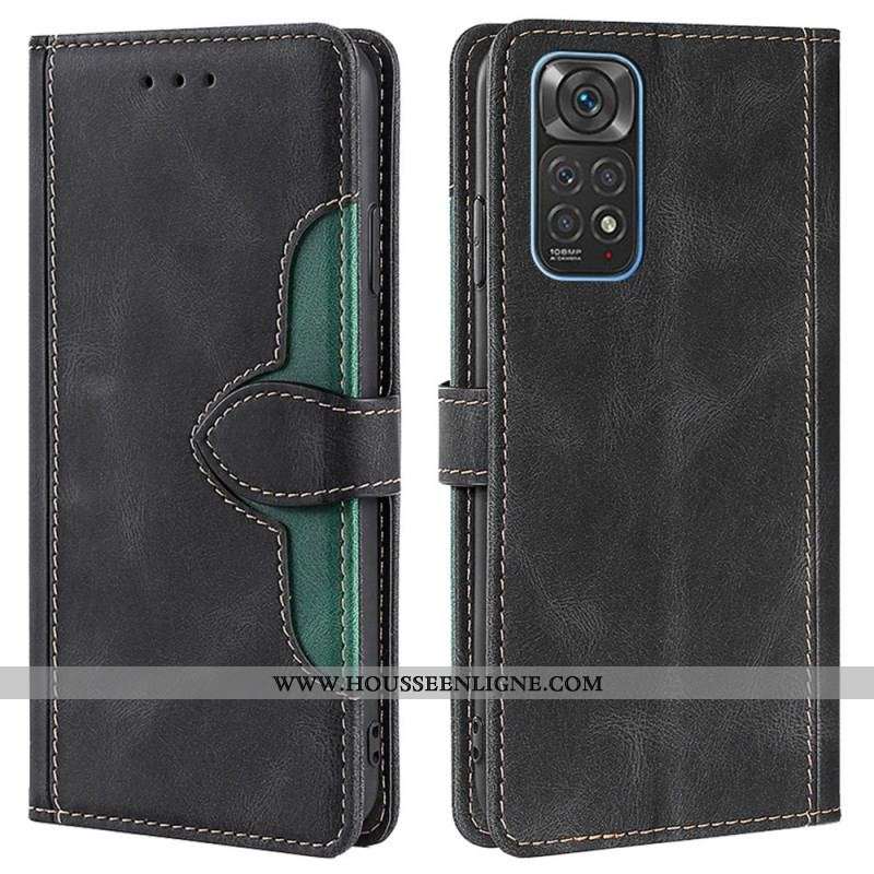 Housse Xiaomi Redmi Note 11 / 11s Simili Cuir Bicolore Stylish