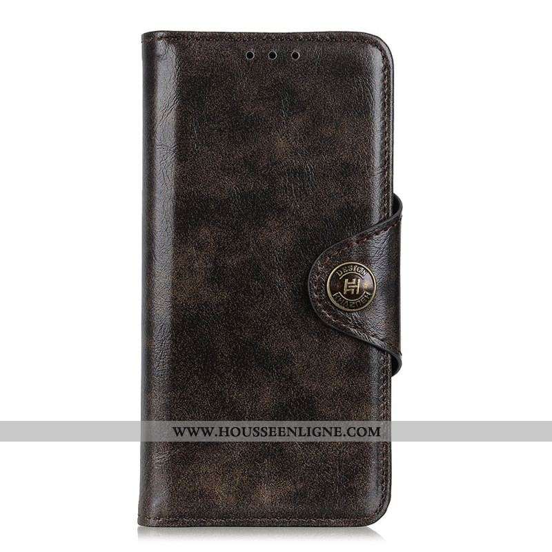Housse Xiaomi Redmi Note 11 / 11s Simili Cuir Brillant Bouton
