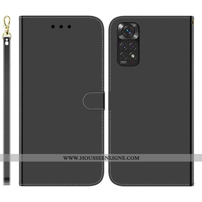 Housse Xiaomi Redmi Note 11 / 11s Simili Cuir Couverture Miroir
