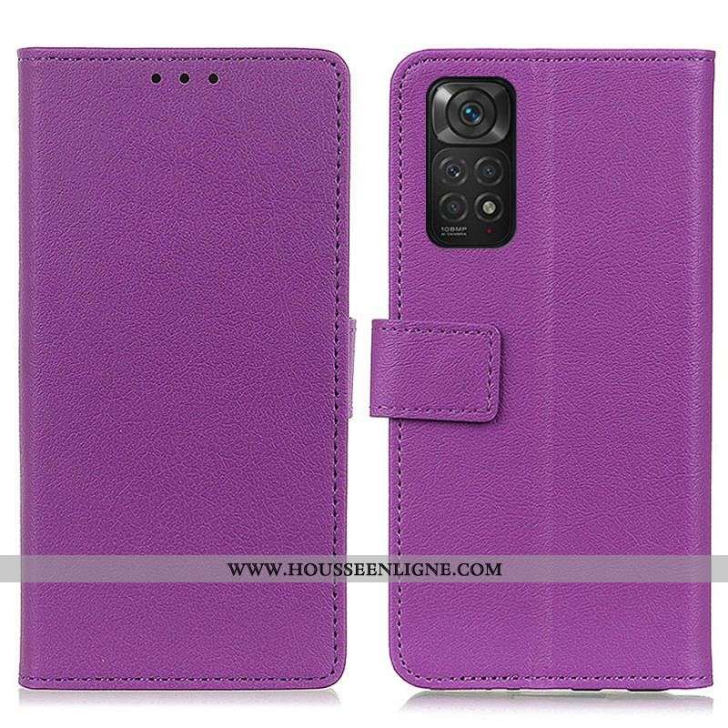 Housse Xiaomi Redmi Note 11 / 11s Simili Cuir Litchi Premium