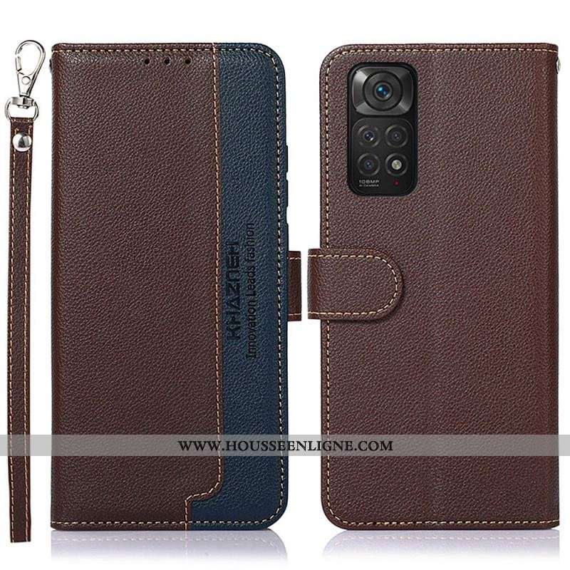 Housse Xiaomi Redmi Note 11 / 11s Style Litchi RFID KHAZNEH
