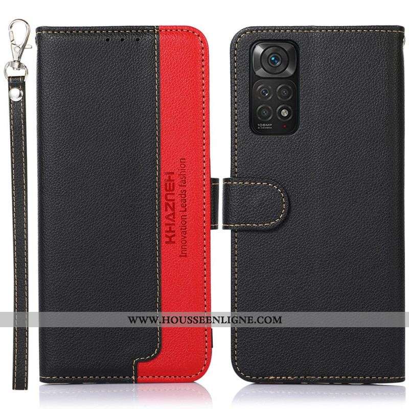 Housse Xiaomi Redmi Note 11 / 11s Style Litchi RFID KHAZNEH